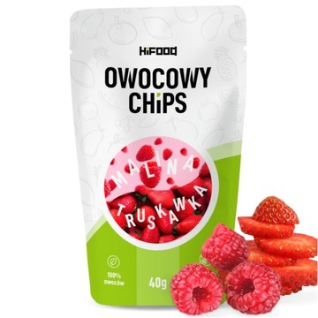 OWOCOWY CHIPS Owoce Liofilizowane 120g ZDROWA PRZEKĄSKA Rajski HiFOOD