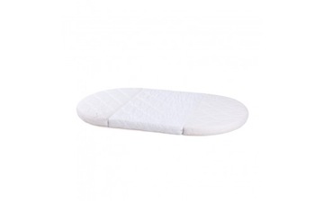 ДЕРЕВЯННАЯ КРОВАТЬ, БЕЛАЯ, ОВАЛЬНАЯ, 7 В 1 + МАТРАС