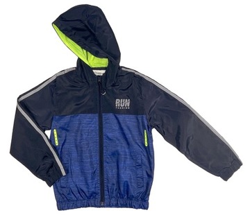 KURTKA wiatrówka RUN r 10 - 134/140 cm GRANAT