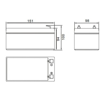 Аккумулятор MW Power 12 В 12 Ач