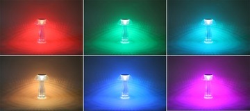 КРИСТАЛЛ СВЕТОДИОДНАЯ НАСТОЛЬНАЯ ЛАМПА ГРИБОВЫЙ СЕНСОР RGB ПУЛЬТ ДУ USB