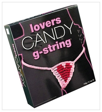 STRINGI Z CUKIERKÓW Z SERCEM-LOVERS CANDY G-STRING