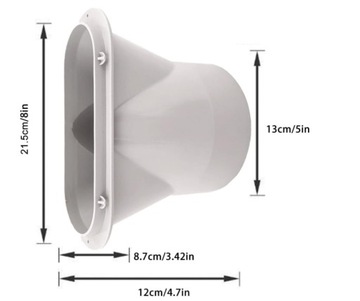 ADAPTER DO RURY KLIMATYZATORA PRZENOŚNEGO USZCZELKI RĘKAWA OKIENNEGO 13 CM