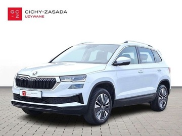 Skoda Karoq Crossover Facelifting 1.5 TSI ACT 150KM 2022 Skoda Karoq SalonPL 150KM TSI Style Bialy Metalik Virtual Indukcja ASO VAT