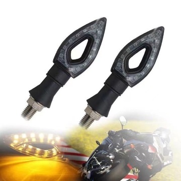 Kierunkowskazy kierunki MOTOCYKLOWE STRZAŁKI 12 LED 4 szt KOMPLET MIGACZE