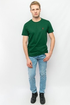 koszulka meska polo ralph lauren bawelniana tshirt meski zielony PREMIUM