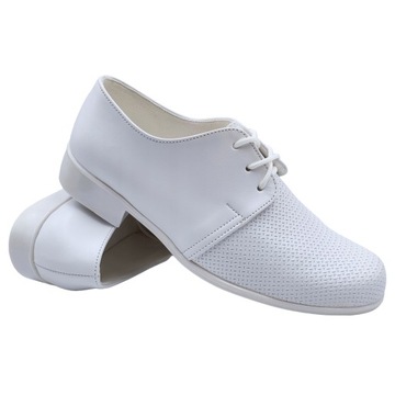 BUTY KOMUNIJNE BIAŁE Chłopięce Wizytowe POLSKIE Półbuty Eleganckie 36