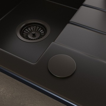 ЧЕРНАЯ КРЫШКА ДЛЯ КУХОННОЙ МОЙКИ