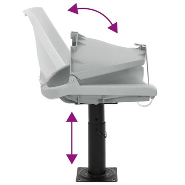 Складное сиденье для лодки, 2 предмета, без подушки, 48х51х41 см.