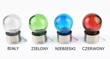 солнечный светильник, лампочка, цветное стекло, декор, микс цветов П-506