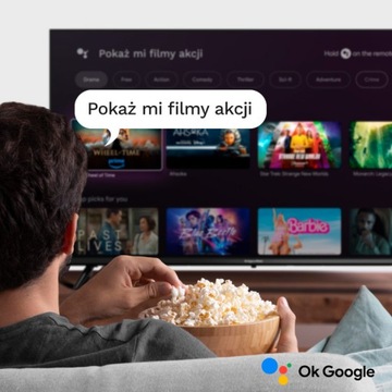 50-дюймовый 4K LED Google SMART TV DVB-T2 HEVC DVBT2 Wi-Fi Kruger&Matz