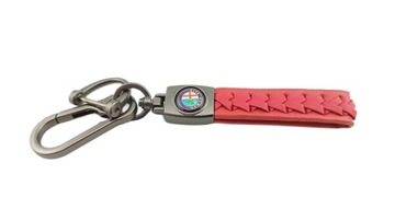 ALFA ROMEO BRELOK BRELOCZEK BRYLOK DO KLUCZY PLECIONKA CZERWONY