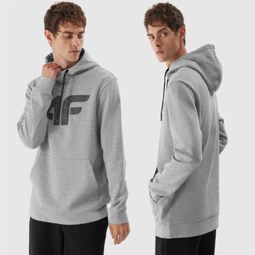 4F МУЖСКАЯ СПОРТИВНАЯ ФУТБОЛКА С БАЗОВЫМ КАПЮШОНОМ