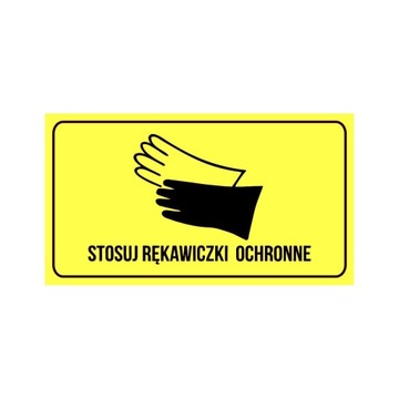 Etykieta naklejka RĘKAWICE