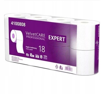 ТУАЛЕТНАЯ БУМАГА VELVET CARE, 3-слойная, 8 рулонов