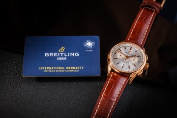 BREITLING PREMIER B01 CHRONOGRAPH RB0118 LIMITED 18K GOLD 42MM NOWY/KPL.