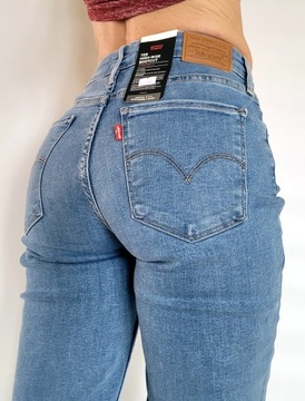 spodnie jeansowe LEVI'S 725 High Rise Bootcut W27 L34 38/M dzwony