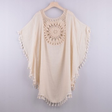 БОХО ТУНИКА ДЛЯ ПЛЯЖА, ВОЗДУХ, СВОБОДНЫЙ ПОКРЫТИЕ ПАРЕО