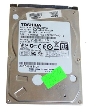 DYSK HDD TOSHIBA 500GB 2,5