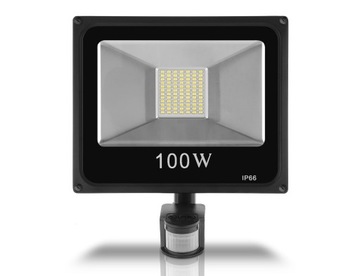Lampa Naświetlacz LED 100W Z CZUJNIK RUCHU PREMIUM