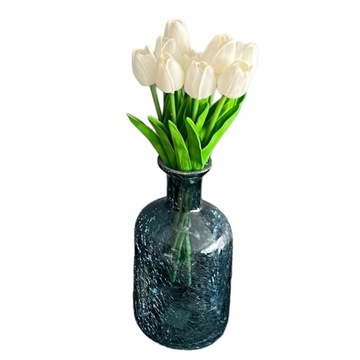 WAZON SZKLANY FLAKON SZKLANY DEKORACJA 25 CM