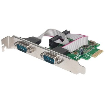 Manhattan Karta Kontroler PCI-Express Portu Szeregowego 2x RS232/COM