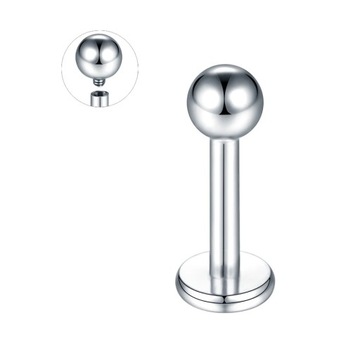 Barra Tragus helicoidal de titanio para hombre y mujer, anillo de barra de