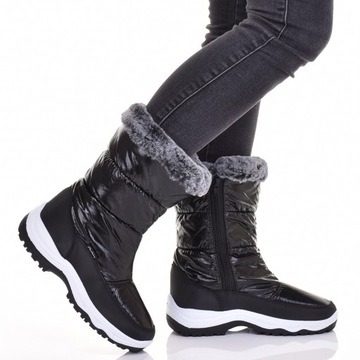 ВЫСОКИЕ ОЧЕНЬ ТЕПЛЫЕ СНЕЖНЫЕ БОТИНКИ ЖЕНСКАЯ ЗИМНЯЯ ОБУВЬ С КАЧЕСТВЕННЫМ МЕХОМ