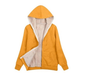 ZIMY DAMSKI ROZPINANA BLUZA Z KAPTUREM CIEPŁA,3XL