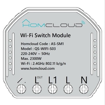 Inteligentny Moduł Homcloud SM1 przełącznik WiFi