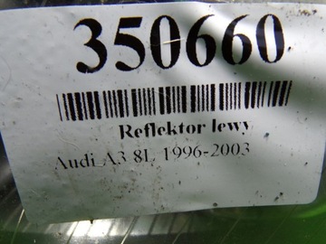 AUDI A3 8L FACELIFT SVĚTLOMET LEVÝ PŘEDNÍ SVĚTLO