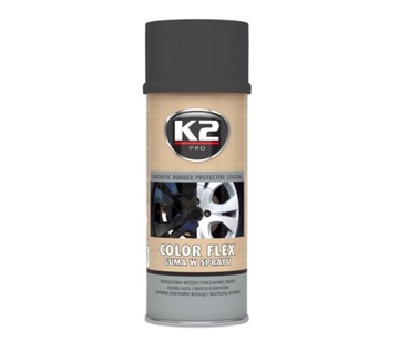 K2 FLEX PŁYNNA GUMA W SPRAYU FOLIA CZARNY MAT 400