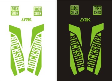 Наклейки на вилку LYRIK ROCK SHOX цвета морской волны