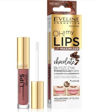 EVELINE Oh!My Lips Błyszczyk powiększający usta Czekoladowy