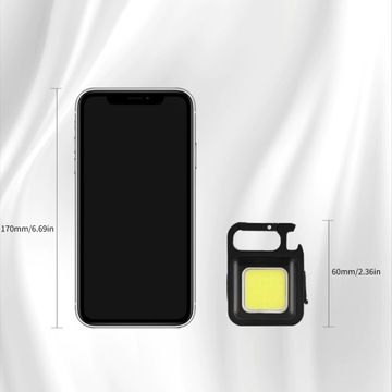 MINI LATARKA LED KIESZONKOWA TAKTYCZNA BRELOK USB