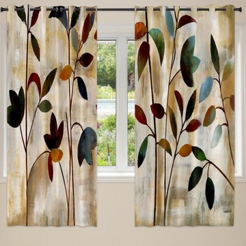 2шт 3D цифровая печать шторы оконный лист A