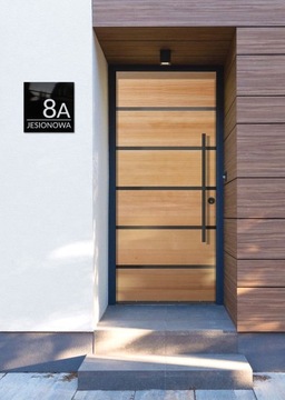 Адресная табличка с номером дома GLOSS BLACK 20x20