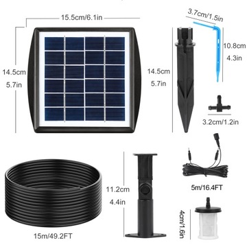 СОЛНЕЧНАЯ САДОВАЯ СИСТЕМА КАПЕЛЬНОГО ОРОШЕНИЯ 15 М АВТОМАТИЧЕСКАЯ для 15 растений