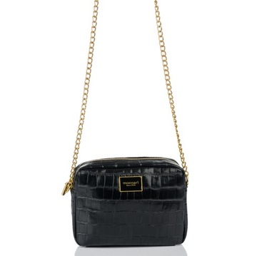 СТЕГАНАЯ СУМКА MESSAGE, ЧЕРНАЯ MONNARI