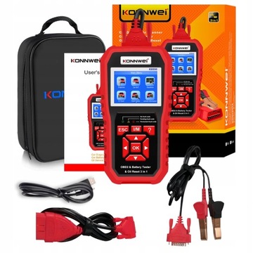 KONNWEI KW890 3 w 1 diagnostyczne przyrządy 6/12V Polski