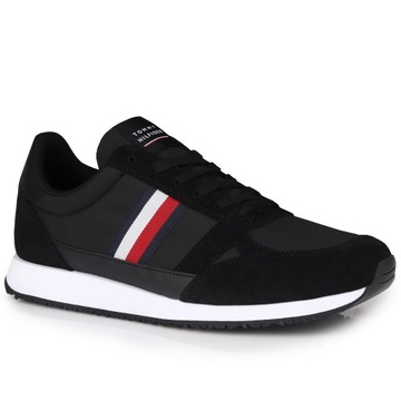 Buty Tommy Hilfiger RUNNER LO VINTAGE MIX BLACK