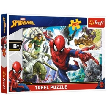 Puzzle Pro Chlapce S Spidermanem 200 Dílků Marvel Pevné Puzle