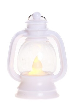 LAMPION ZNICZ LATARNIA ŚWIECZKA LED NA STROIK WIANEK GRÓB CMENTARZ