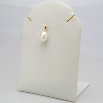 КЛАССИЧЕСКИЙ ЗОЛОТОЙ КУЛОН С ЖЕМЧУГОМ - КУЛОН