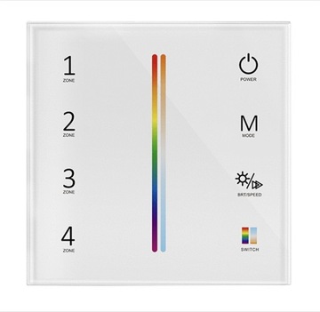 T25(W) Panel RF LED RGB+CCT Dotykowy 4-Strefowy Bat