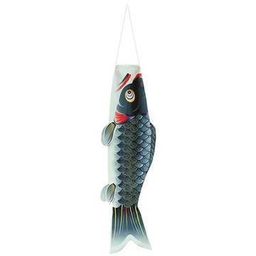 c/ Japanese Carp Windsock Decorative Flag for Black