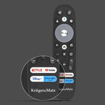 LED-ТВ KRUGER MATZ FHD 43 ДЮЙМА SMART GOOGLE TV HDR DVB-T2 HEVC