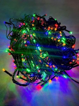 Рождественские елочные гирлянды 200 светодиодов НАРУЖНЫЕ И ВНУТРЕННИЕ ЦВЕТНЫЕ МУЛЬТИ