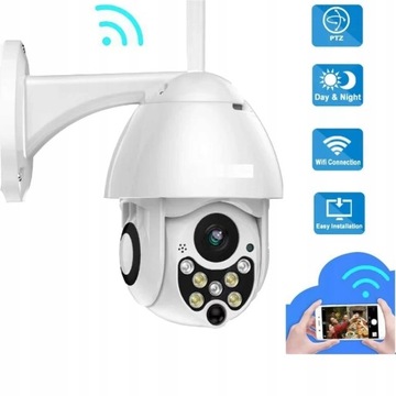 KAMERA ZEWNĘTRZNA WI-FI FULL HD OBROTOWA 4X ZOOM