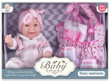 LALKA BOBAS BABY MIĘKKA GUMOWA W UBRANKU 18M+